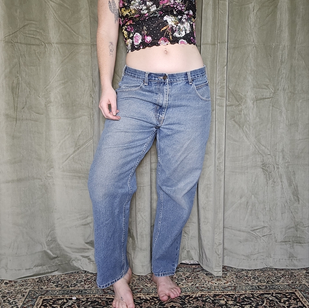 Low Rise Grunge Blokecore Skater Dadcore Alt Western Baggy Oversized Denim Jeans